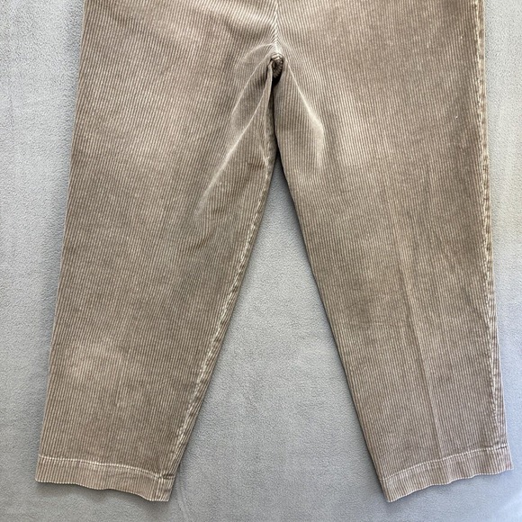 Abercrombie & Fitch Corduroy Pants Brown Causal Size 38x30 Mens Pleated - Picture 10 of 10